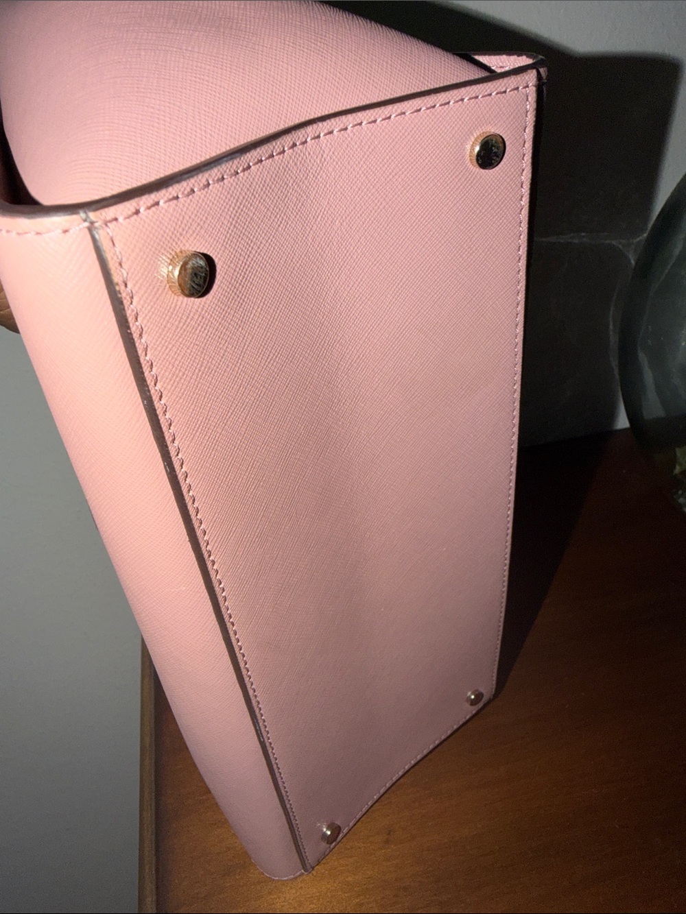 kate spade ♠️ Blush Pink Saffiano Leather Satchel - Picture 10 of 10